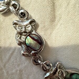 Vintage Bracelet koala with shell inlay